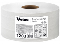 Туалетная бумага 2сл., Veiro Professional Comfort, белая, D190мм.,с перф.,12рул.х200м. T203