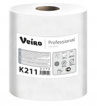 Полотенца бумажные 1сл., в рулонах Veiro Professional Comfort, 150м.,2*6рул упак., вт 38мм. K211 NEW