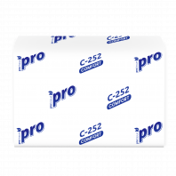 Салфетки бумажные 1сл., листовые, белые Protissue, V-сложения (160х210) 20пач*200листов, С252