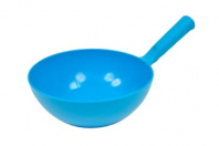 Круглый мерный ковш, 2л. пластик противоударный, синий H-44-2